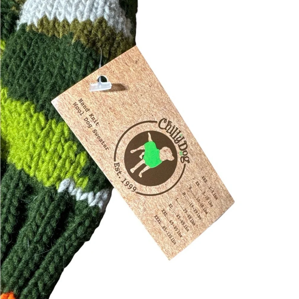 Brand New With Tags Chilly Dogs Camo Dog Sweater XXL 65-85 Lbs